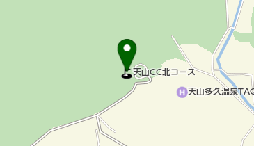 天山カントリークラブ北コースの地図画像