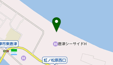 東の浜海水浴場の地図画像