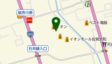 イオン佐賀大和の地図画像