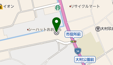 大村市役所の地図画像