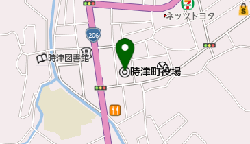 時津町役場の地図画像