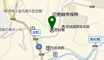 壱岐警察署の地図画像