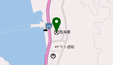 西海警察署の地図画像