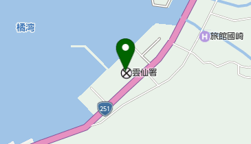 雲仙警察署の地図画像