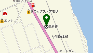 島原警察署の地図画像