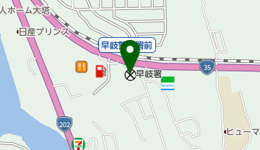 早岐警察署の地図画像