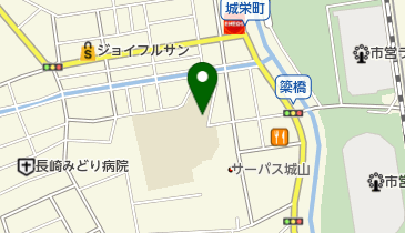 城山小学校平和祈念館の地図画像