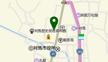 対馬市交流センターの地図画像