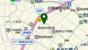 JA長崎せいひ長崎中央支店の地図画像