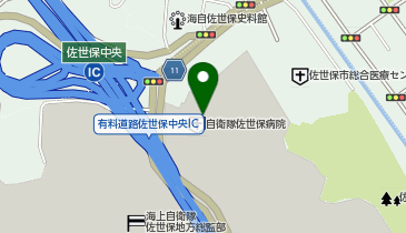 自衛隊佐世保病院の地図画像
