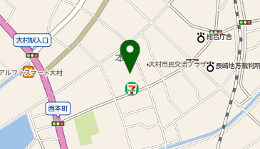 私立鎮西学院大学大村サテライトキャンパスの地図画像