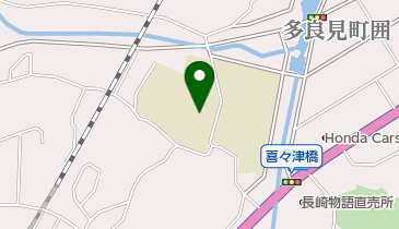 諫早市立喜々津中学校の地図画像
