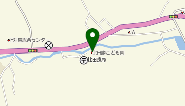 対馬市立比田勝こども園の地図画像