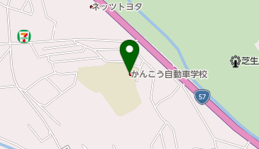 かんこう自動車学校の地図画像