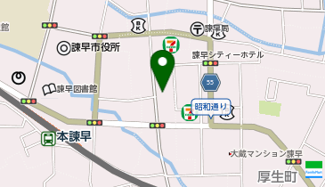 浜屋百貨店諫早サロン店の地図画像