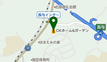 OKホーム&ガーデン長与店の地図画像