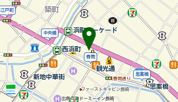 マツモトキヨシ浜の町店の地図画像