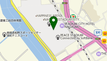 長崎スタジアムシティの地図画像