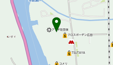マックハウスクロスガーデン広田店の地図画像
