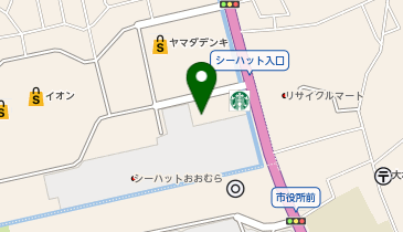 フタタ大村店の地図画像