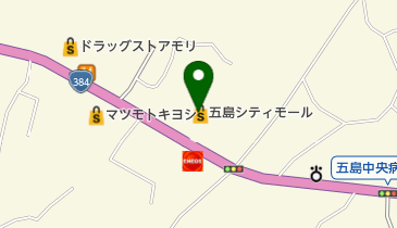オックスフォード福江店の地図画像