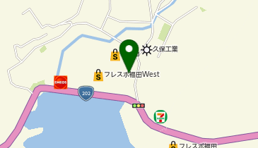 ダイソー福田店の地図画像