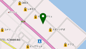シュー・プラザ長崎時津店の地図画像