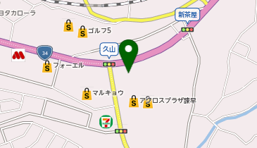 auショップアクロスプラザ諫早の地図画像