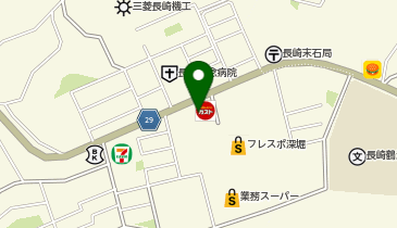 auショップフレスポ深堀の地図画像