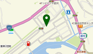 auショップあぜかりの地図画像
