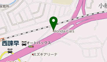 Honda Cars長崎諫早小船越店の地図画像