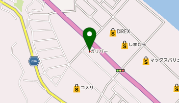 ガリバーLIBERALA長崎の地図画像