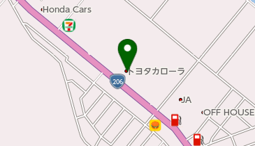 トヨタカローラ長崎時津店の地図画像