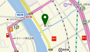 長崎トヨタ自動車スタジアムシティ通り店の地図画像