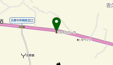トヨタカローラ長崎五島店の地図画像