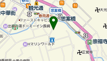 亜華蘭長崎思案橋店の地図画像