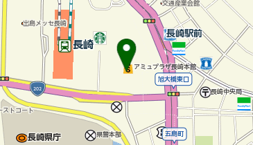 ピエトロアミュプラザ長崎店の地図画像