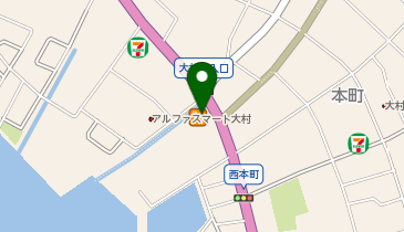ジョイフル大村店の地図画像