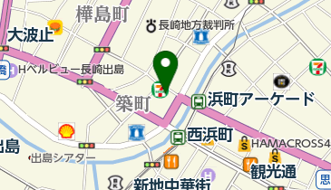 ジョイフル長崎築町店の地図画像