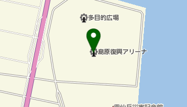 島原復興アリーナの地図画像