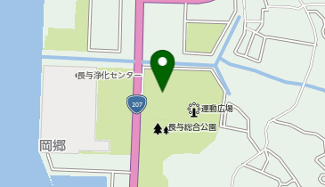長与総合公園水泳プールの地図画像