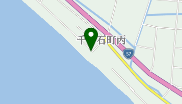 千々石海岸の地図画像