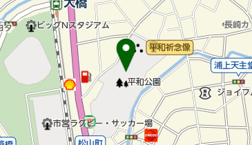 平和記念式典の地図画像