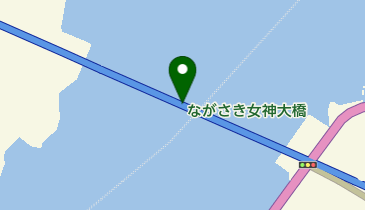 女神大橋の地図画像