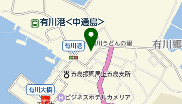 上五島教会めぐりの地図画像