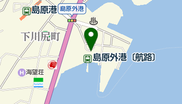 島原港の地図画像