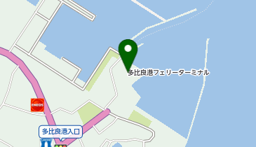 多比良港の地図画像