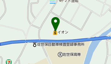 イオン佐世保白岳店の地図画像