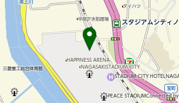 マップデザインギャラリー長崎スタジアムシティの地図画像