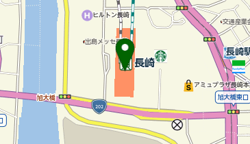 シアトルズベストコーヒー長崎駅店の地図画像